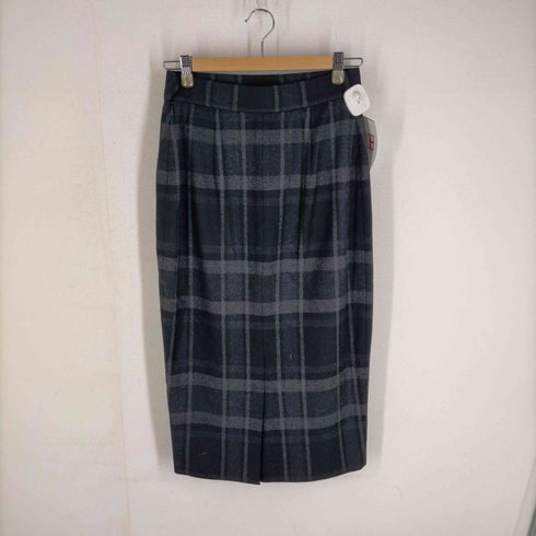 ラルフローレンパープルレーベル RALPH LAUREN PURPLE LABEL ウール チェックスカート レディース 2