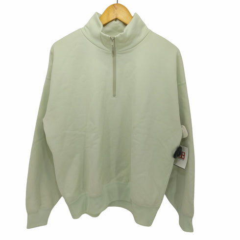 オーラリー AURALEE 19AW BAGGY POLYESTER SWEAT HALF ZIP P/O メンズ 4