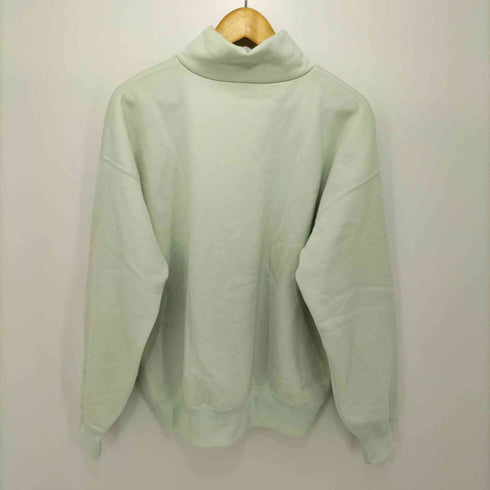 オーラリー AURALEE 19AW BAGGY POLYESTER SWEAT HALF ZIP P/O メンズ 4