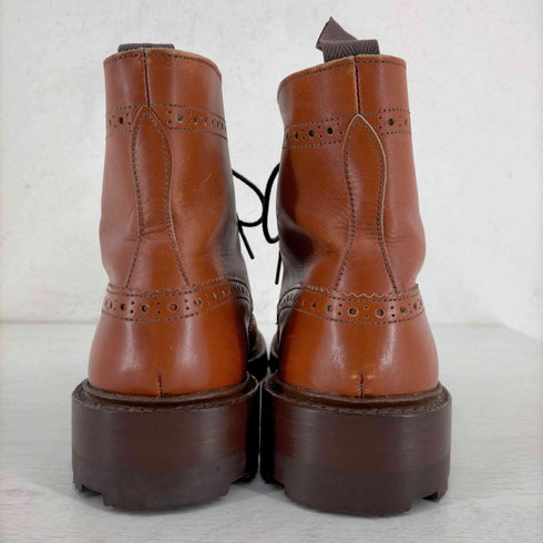 トリッカーズ Trickers イングランド製 MALTON / C-SHADE TAN ウィングチップ カントリーブーツ メンズ UK:9.5