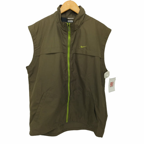 ナイキ NIKE 00s CLIMA-FIT フロントロゴ ナイロンベスト ウィンドブレーカー メンズ JPN:L