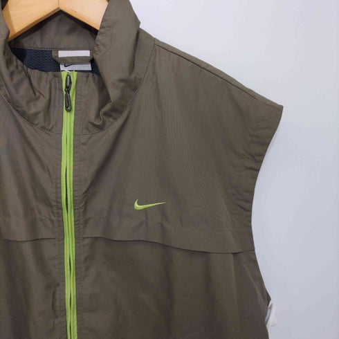ナイキ NIKE 00s CLIMA-FIT フロントロゴ ナイロンベスト ウィンドブレーカー メンズ JPN:L