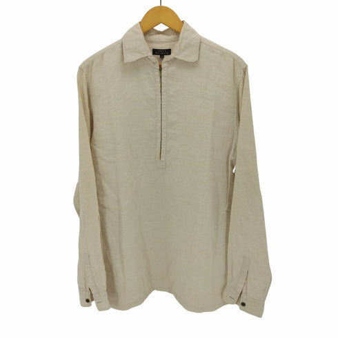 メンズメルローズ MENS MELROSE フックデザイン リネン L/S シャツ メンズ JPN:4
