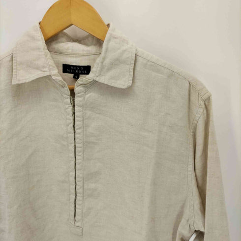 メンズメルローズ MENS MELROSE フックデザイン リネン L/S シャツ メンズ JPN:4