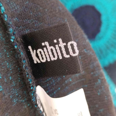 コイビトミサキ koibito misaki 総柄 ハイネックニットワンピース レディース