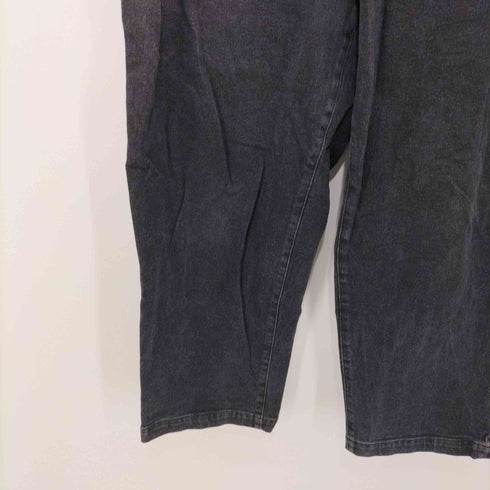 ヱビセンスケートボーズ Evisen skateboards 2タック ブラックデニム ワイドバギーパンツ black denim wide baggy pant メンズ JPN:L