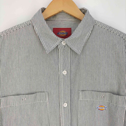ディッキーズ Dickies ワンポイント刺繍 ストライプシャツ メンズ import:L