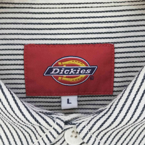 ディッキーズ Dickies ワンポイント刺繍 ストライプシャツ メンズ import:L