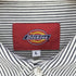 ディッキーズ Dickies ワンポイント刺繍 ストライプシャツ メンズ import:L