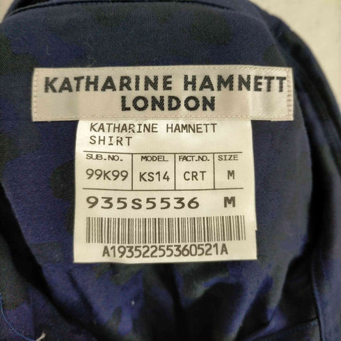 キャサリンハムネットロンドン KATHARINE HAMNETT LONDON カモ柄コットンシャツ メンズ JPN:M