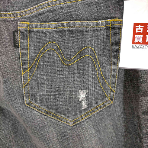 ムッシュ二コル MONSIEUR NICOLE 90S 刺繍ブラックデニムパンツ メンズ JPN:46