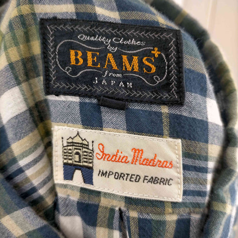 ビームスプラス BEAMS+ B.D. Indigo Yarn Tartan メンズ JPN:M