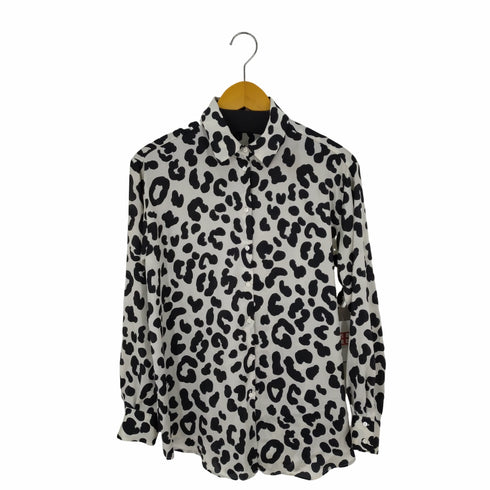 ザラ ZARA レオパード柄 サテンL/Sシャツ レディース JPN:S