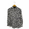ザラ ZARA レオパード柄 サテンL/Sシャツ レディース JPN:S
