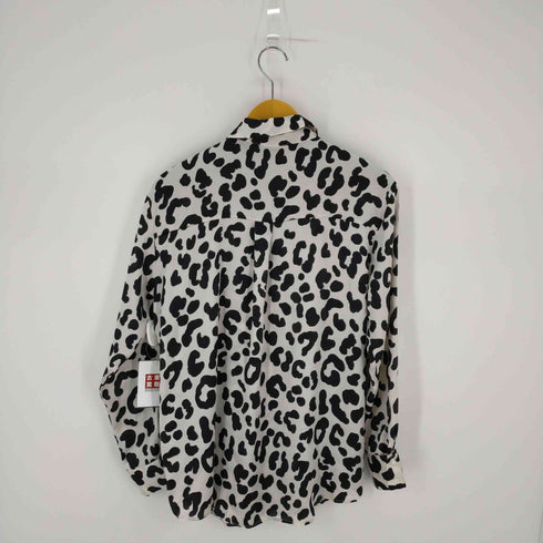 ザラ ZARA レオパード柄 サテンL/Sシャツ レディース JPN:S