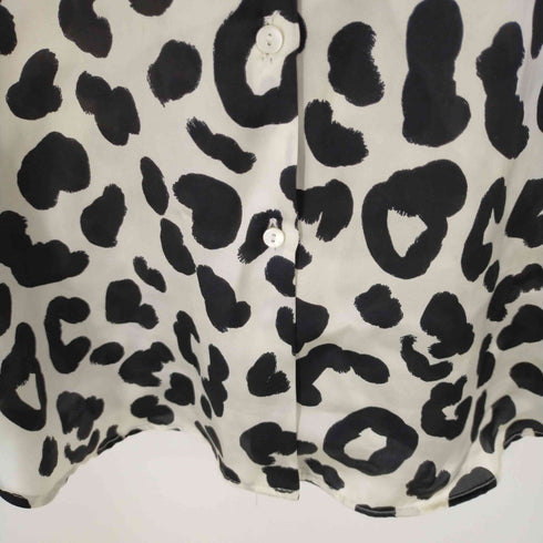 ザラ ZARA レオパード柄 サテンL/Sシャツ レディース JPN:S