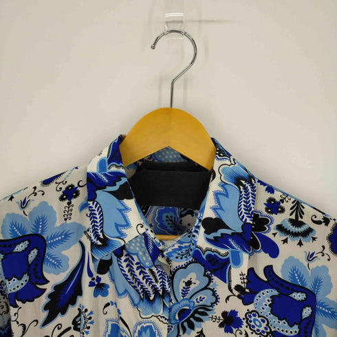 ザラ ZARA 総柄プリントサテンL/Sシャツ レディース JPN:M