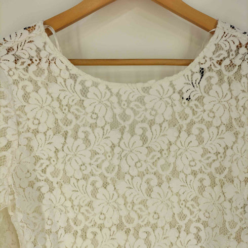 ザラ ZARA LACE PEPLUM TOP レースペプラムトップス レディース import:M