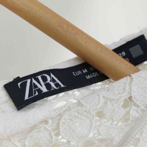 ザラ ZARA LACE PEPLUM TOP レースペプラムトップス レディース import:M