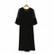 ユナイテッドアローズグリーンレーベルリラクシング UNITED ARROWS green label relaxing D CLAN Vネック 7分袖 メッシュスリーブ オールインワン レディース