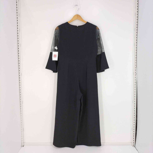 ユナイテッドアローズグリーンレーベルリラクシング UNITED ARROWS green label relaxing D CLAN Vネック 7分袖 メッシュスリーブ オールインワン レディース