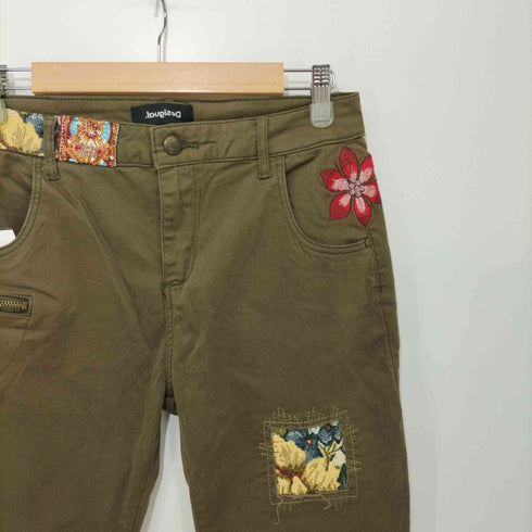 デシグアル Desigual y2k デザイン刺繍チノパンツ レディース JPN:38