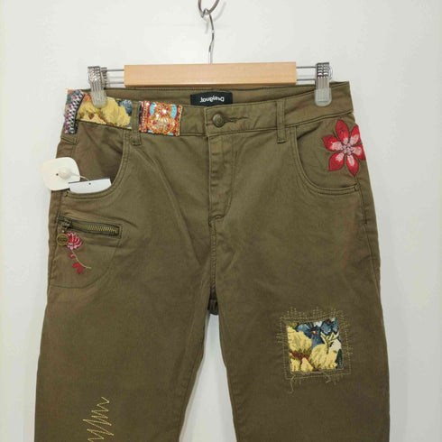デシグアル Desigual y2k デザイン刺繍チノパンツ レディース JPN:38