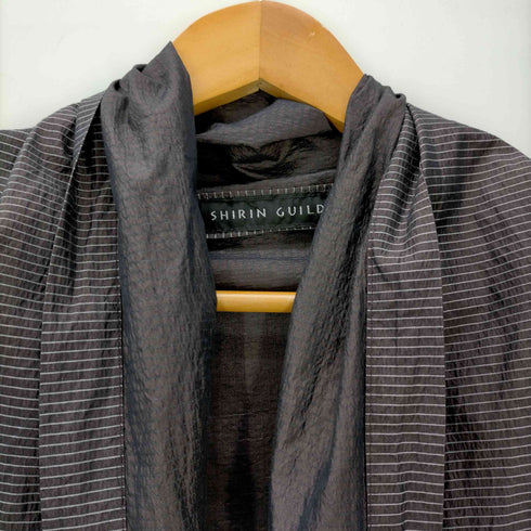 シリンギルド SHIRIN GUILD MADE IN SCOTLAND シルクボーダーコート メンズ