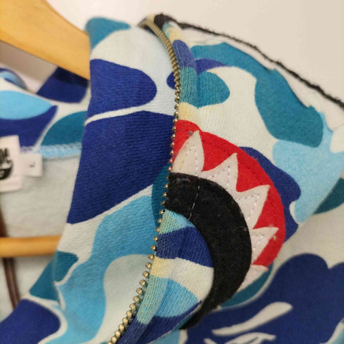 アベイシングエイプ A BATHING APE ×mika ninagawa Bear Shark Full Zip Hoodie メンズ JPN:L