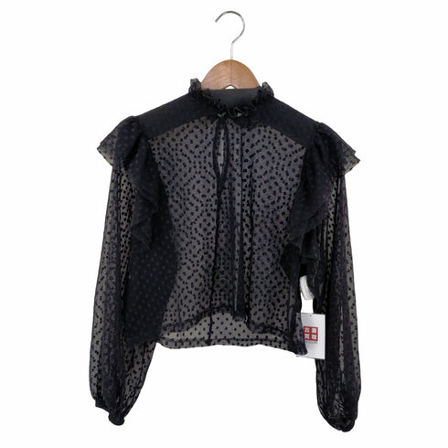 ザラ ZARA ドット柄 シアーシャツ レディース