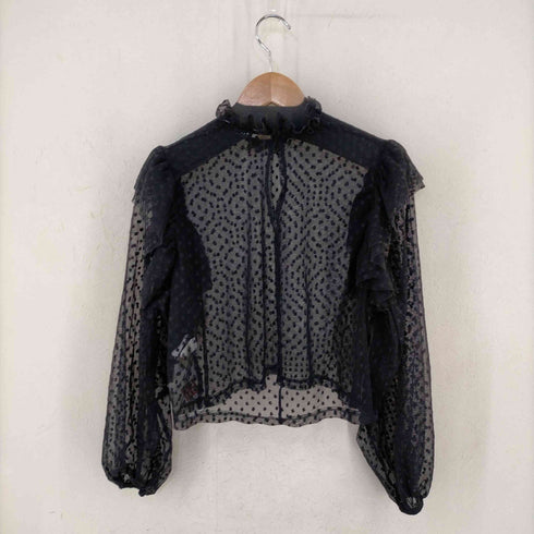 ザラ ZARA ドット柄 シアーシャツ レディース