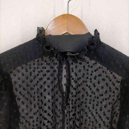 ザラ ZARA ドット柄 シアーシャツ レディース
