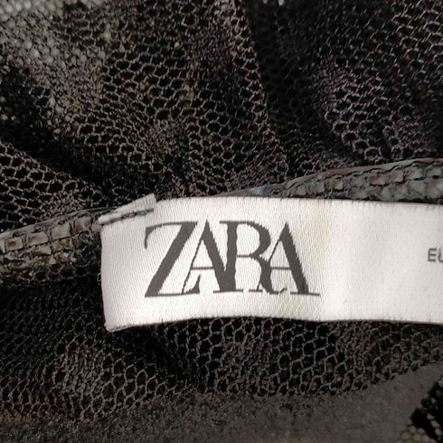 ザラ ZARA ドット柄 シアーシャツ レディース