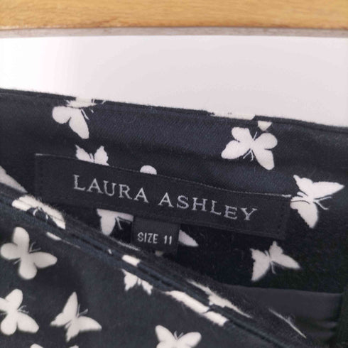 ローラアシュレイ LAURA ASHLEY 蝶柄フレアスカート レディース 11