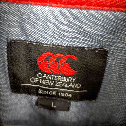カンタベリーオブニュージーランド CANTERBURY OF NEW ZEALAND ワンポイントロゴ ラガーシャツ メンズ JPN:L