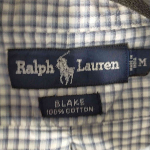 ラルフローレン RALPH LAUREN BLAKE スモールポニー刺繍 ボタンダウンL/Sチェックシャツ メンズ JPN:M