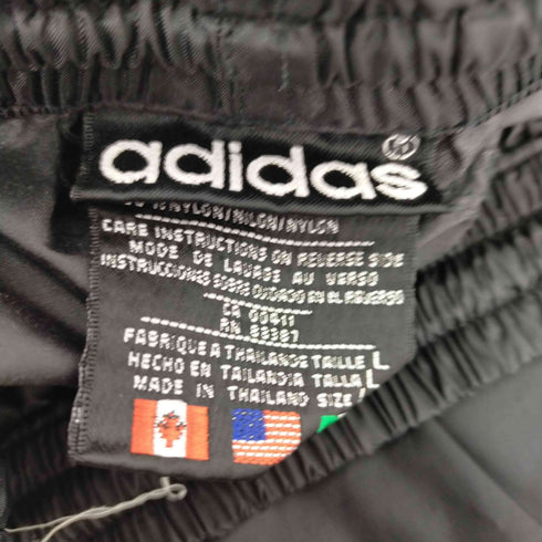 アディダスオリジナルス adidas Originals 80s後期 万国旗タグ トレフォイルロゴ サイドラインナイロンパンツ メンズ L