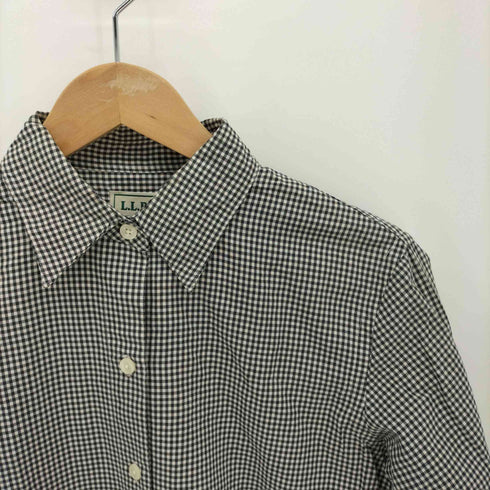 エルエルビーン L.L.Bean 90s ギンガムチェック L/S シャツ レディース import:XS