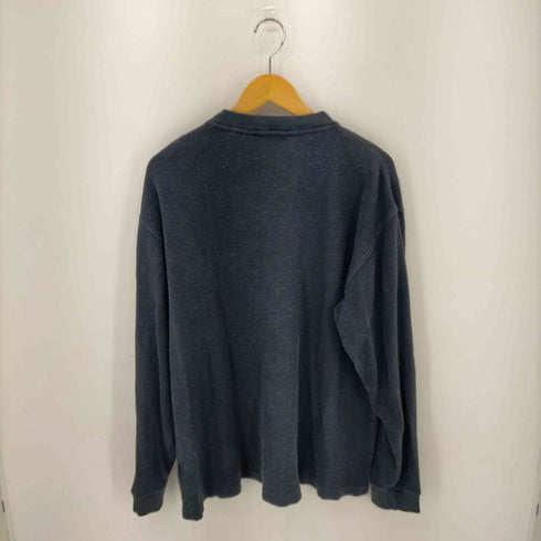 エディーバウアー Eddie Bauer 90S 白タグ ヘンリーネック サーマルカットソー メンズ import:L