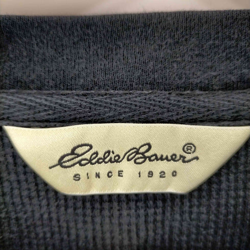 エディーバウアー Eddie Bauer 90S 白タグ ヘンリーネック サーマルカットソー メンズ import:L