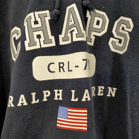 チャップスラルフローレン CHAPS RALPH LAUREN 90S CRL-78 プリント プルオーバーパーカー メンズ 2XB