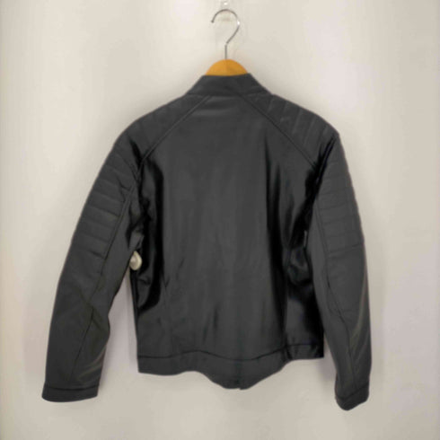 エイチアンドエム H&M フェイクレザー レーシングジャケット メンズ import:S