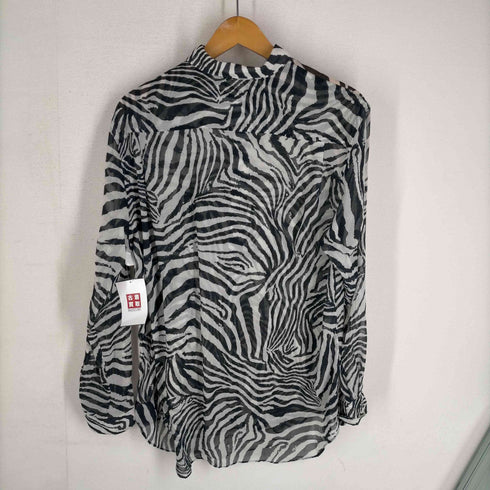 ジュンヤワタナベコムデギャルソン JUNYA WATANABE COMME des GARCONS 20AW ゼブラプリントシャツ シアーシャツ レディース JPN:S