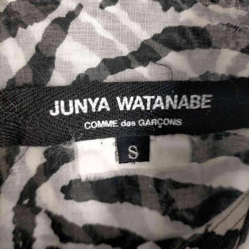 ジュンヤワタナベコムデギャルソン JUNYA WATANABE COMME des GARCONS 20AW ゼブラプリントシャツ シアーシャツ レディース JPN:S