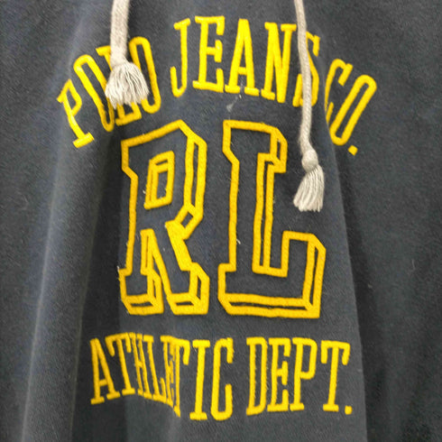 ポロジーンズカンパニーラルフローレン POLO JEANS COMPANY RALPH LAUREN 90-00S RL ATHLETIC DEPT 刺繍 フード切替 プルオーバーパーカー メンズ import:XL