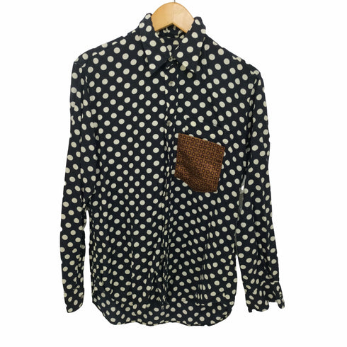 ソーイシャツ soe shirts ポルカドットシャツ メンズ US:38