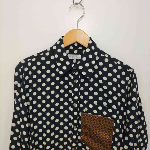 ソーイシャツ soe shirts ポルカドットシャツ メンズ US:38