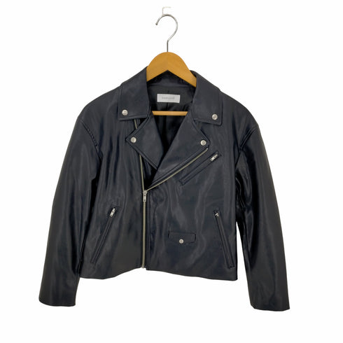 シンプリシテェ SIMPLICITE 22AW フェイクレザー ダブルレザージャケット レディース