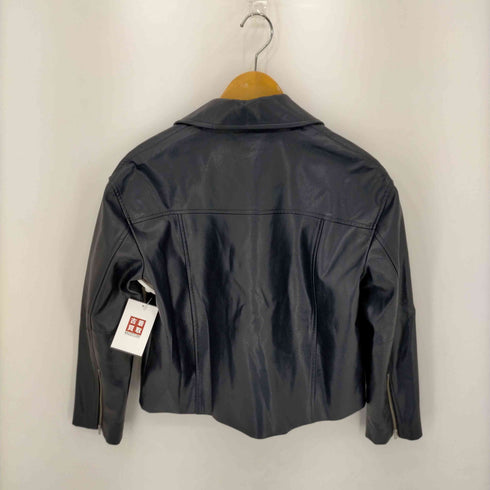 シンプリシテェ SIMPLICITE 22AW フェイクレザー ダブルレザージャケット レディース