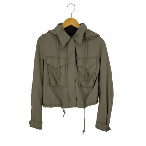 ディーゼル DIESEL ミリタリーナイロンショートジャケット フード着脱可 レディース import:S